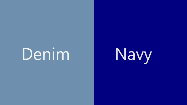 Perbedaan Warna Denim dan Navy