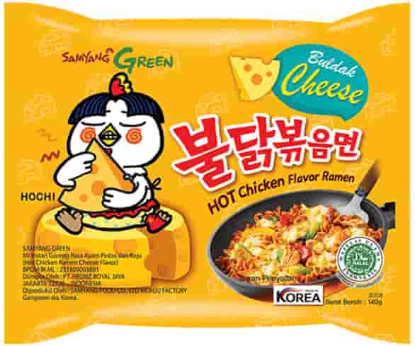 Samyang Mie Instant Goreng Pedas Ayam Keju 140G