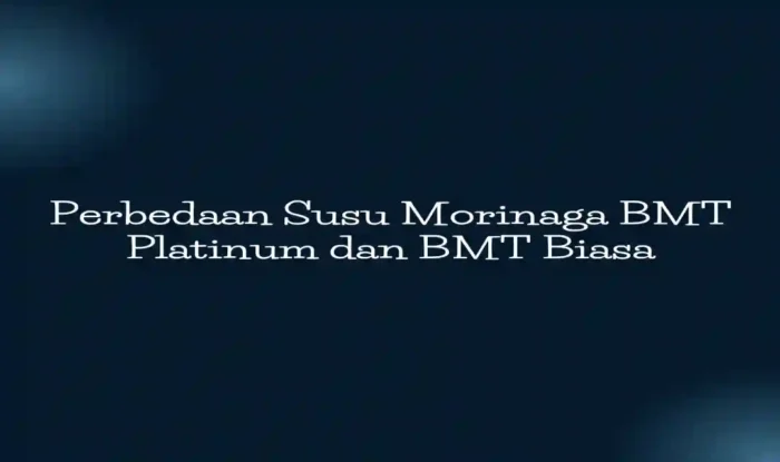 Perbedaan Susu Morinaga BMT Platinum dan BMT Biasa